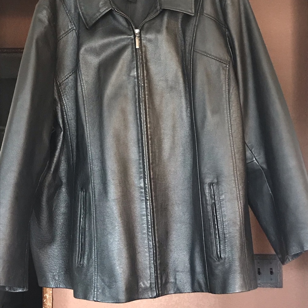 Real Leather coat.